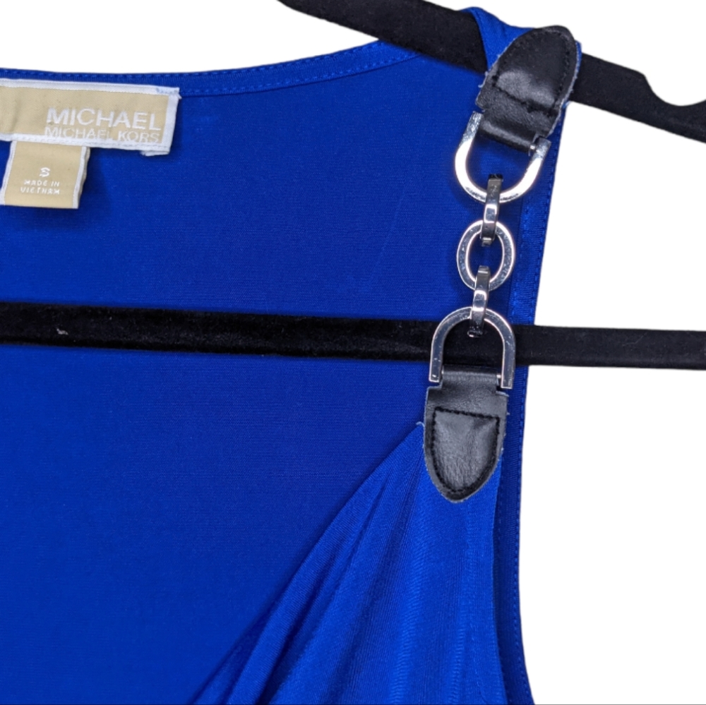 Michael Kors Blue Scoop Neck Sleeveless Dress, Size S 💙 - Picture 7 of 10